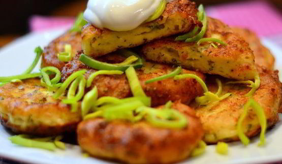 сырные оладушки