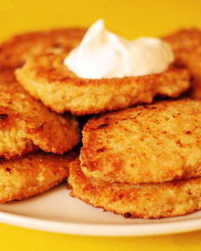 Творожно-морковные оладьи