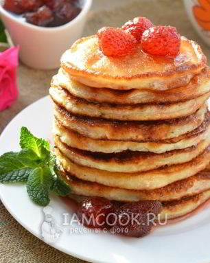 Творожные оладьи к завтраку