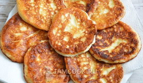 творожные оладьи к завтраку