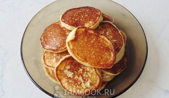 творожные оладьи на молоке