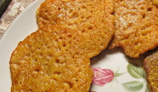 тыквенные оладьи с яблоком