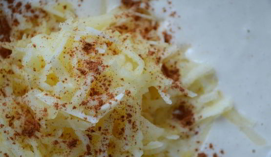 яблочные оладьи с яблочным кремом