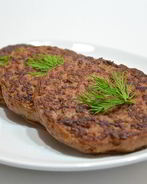 Закусочные оладьи из печени