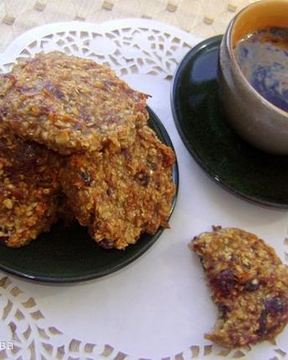 Бананово-овсяное печенье с финиками