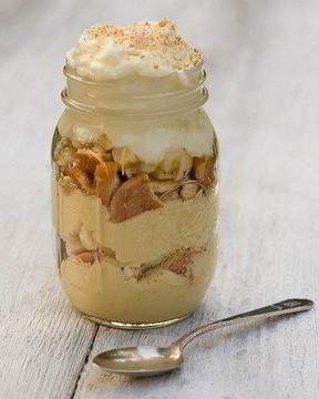 Банановый пудинг с печеньем