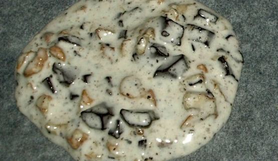 белковое печенье с орехами и шоколадом