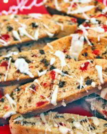 Рецепт бискотти с шоколадом и вишней