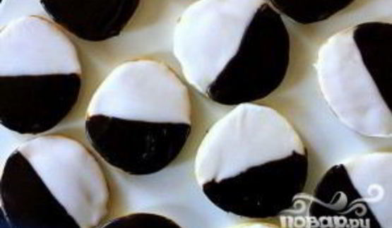 черно-белое печенье