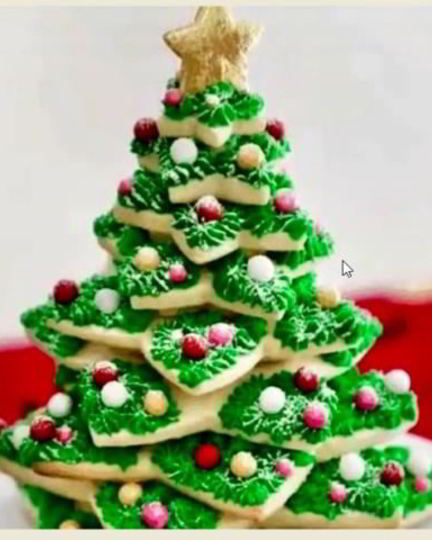 Рецепт имбирной новогодней елочки из печенья