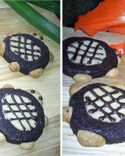 Рецепт хрустящего рассыпчатого песочного печенья черепашки