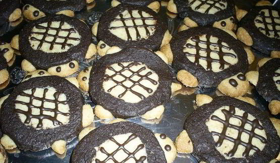 хрустящее рассыпчатое песочное печенье черепашки