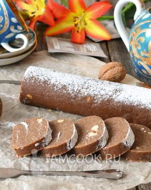 Колбаска кондитерская из печенья