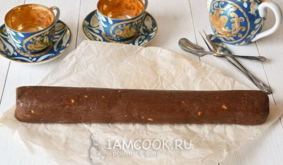 колбаска кондитерская из печенья