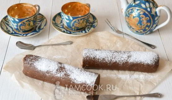 колбаска кондитерская из печенья