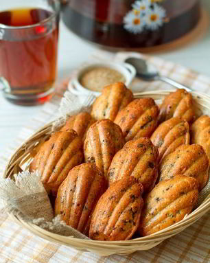 Медовое печенье Мадлен с шоколадной крошкой