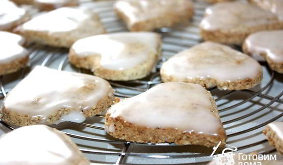 ореховое печенье лимонные сердечки на желтках