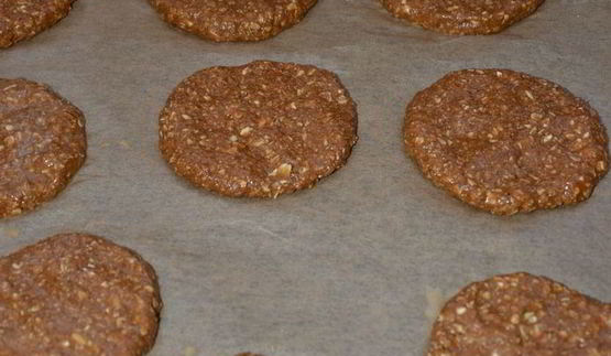 овсяно-гречневое печенье на ржаной патоке