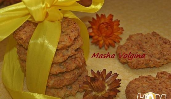 овсяное печенье с творогом и яблоком