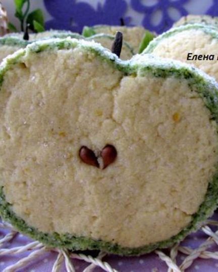 Рецепт печенья зеленого яблоко