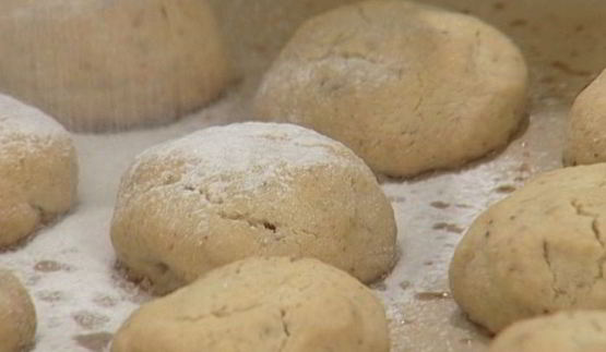 песочное печенье с орехами пекан