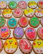 Расписные имбирные печенья к Пасхе