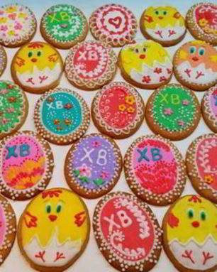 Расписные имбирные печенья к Пасхе
