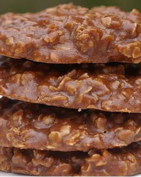 Шоколадное овсяное печенье