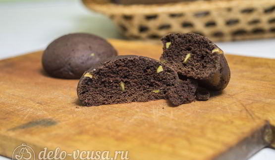 шоколадное печенье с фисташками