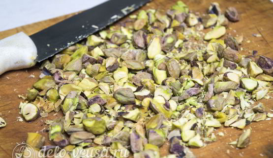 шоколадное печенье с фисташками