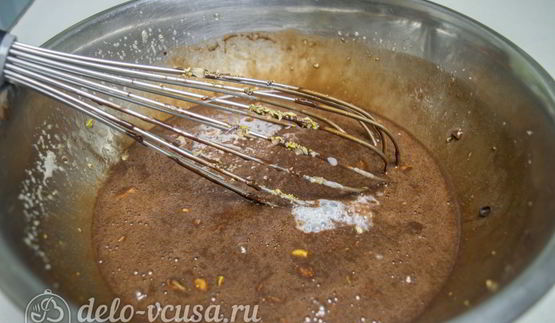 шоколадное печенье с фисташками