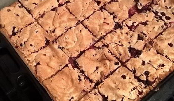 смородиновое печенье с безе