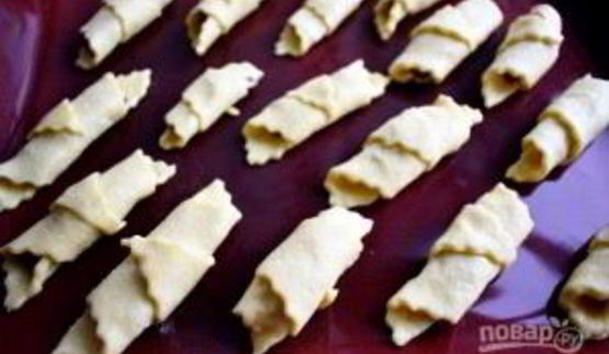 творожные рогалики с начинкой