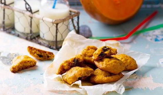 тыквенное печенье с хрустящими отрубями