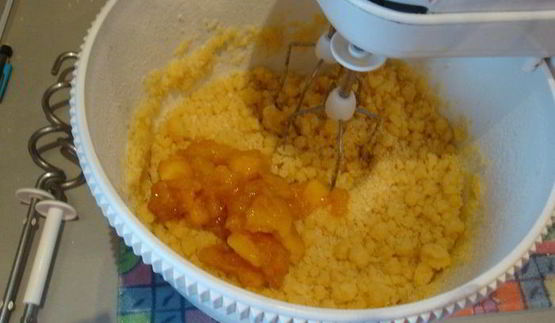 абрикосово-творожный пирог