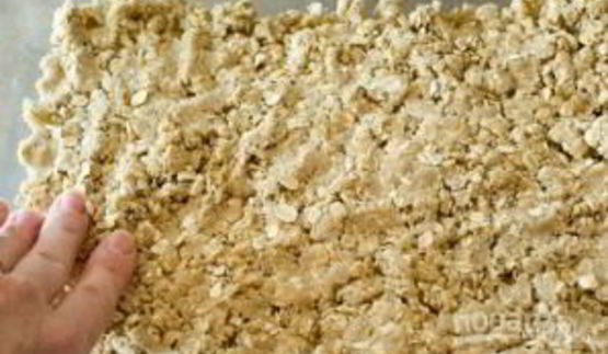 абрикосовый пирог с овсяной крошкой