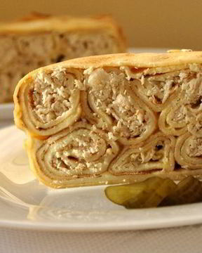 Блинный пирог Пчелиные соты