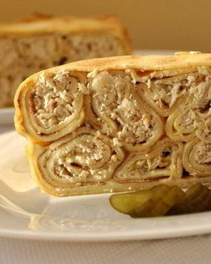 Блинный пирог Пчелиные соты