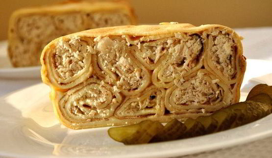 блинный пирог пчелиные соты