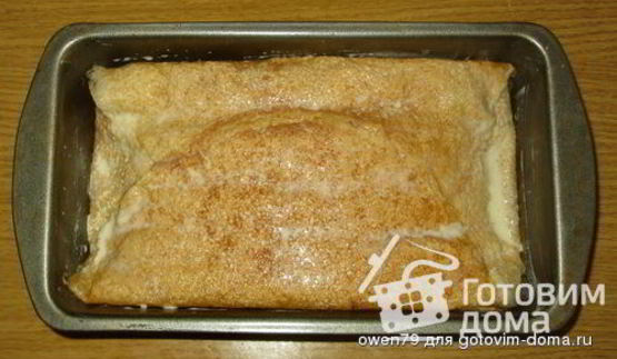 блинный пирог с творожной начинкой