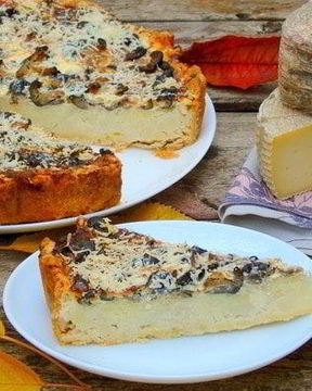 Киш с картофелем и грибами