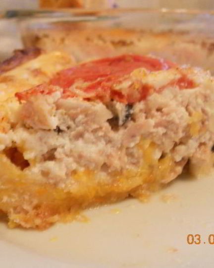 Рецепт киша с тунцом без теста