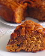 Кофейный пирог-спираль с карамелью