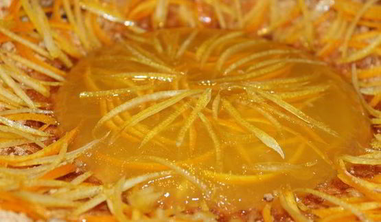 лимонно-творожный пирог солнышко