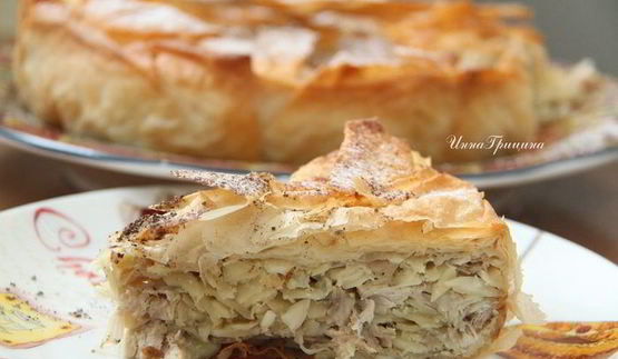 марокканский куриный пирог