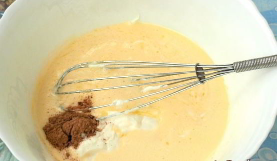 ореховый пирог с безе