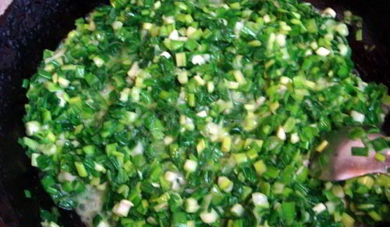 осетинские пироги с зеленым луком