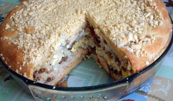 пирог губадия с мясом