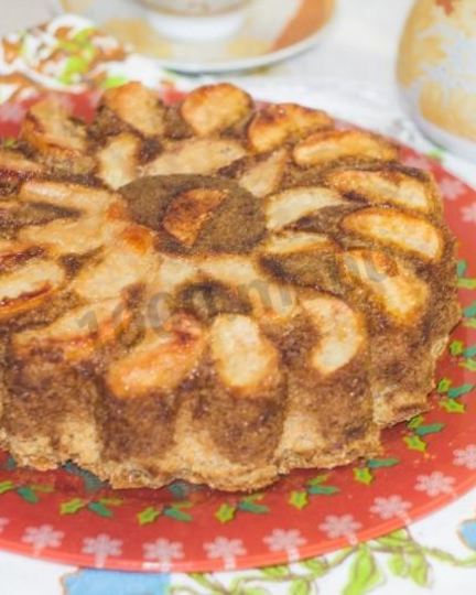 Рецепт пирога перевертыш с яблоками