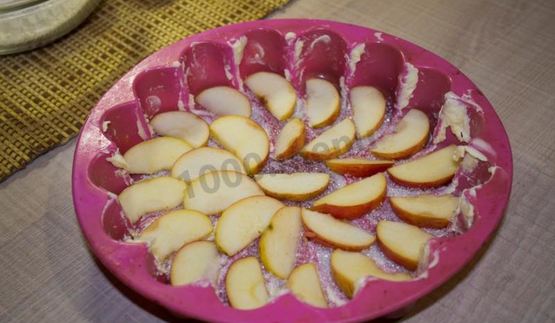пирог перевертыш с яблоками